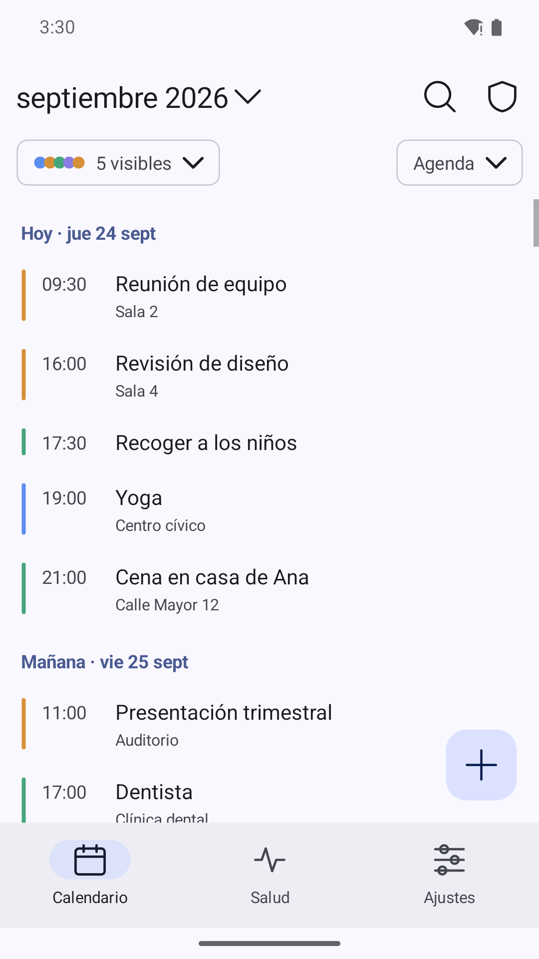 Axenda: hoxe e o que vén