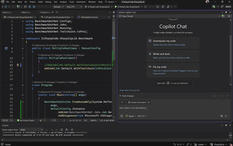 Nova UI de Visual Studio 2026